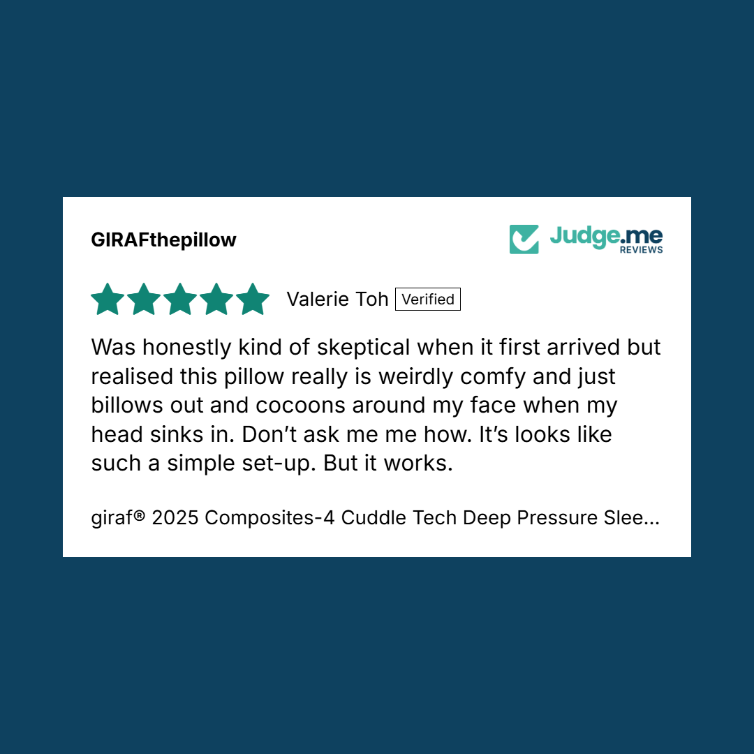 giraf® 2025 Composites-4 Cuddle Tech Deep Pressure Sleeping Pillow