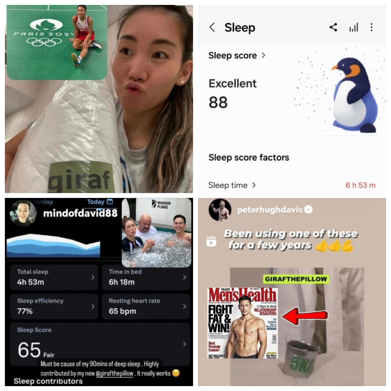 giraf® 2025 Composites-4 Cuddle Tech Deep Pressure Sleeping Pillow