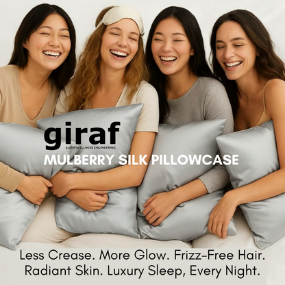 [SPECIAL EDITION] THE EDISON® X giraf® Luxury Gold Mulberry Silk Pillowcase