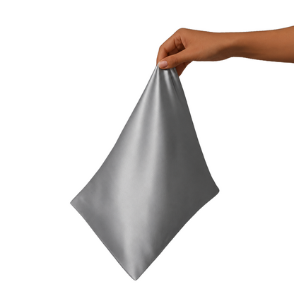 giraf® Silver Mulberry Silk Pillowcase (Custom Fit)