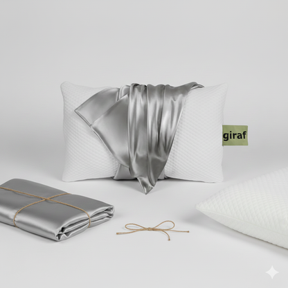 <BUNDLE> giraf® 2025 Composites-4 Pillow + Mulberry Silk Pillowcase