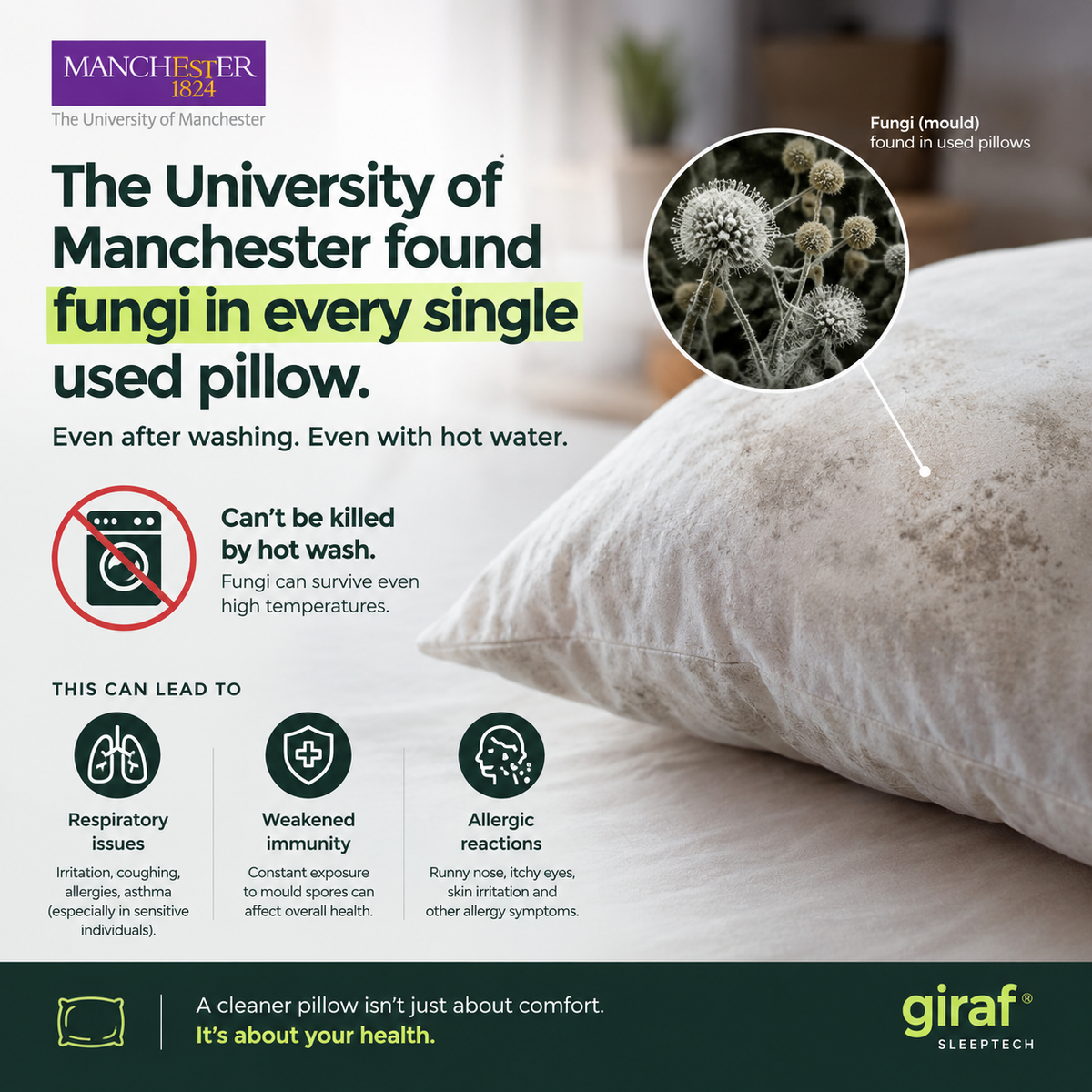 giraf® 2025 Composites4.0 Cuddle Tech Deep Pressure Sleeping Pillow